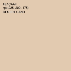 #E1CAAF - Desert Sand Color Image